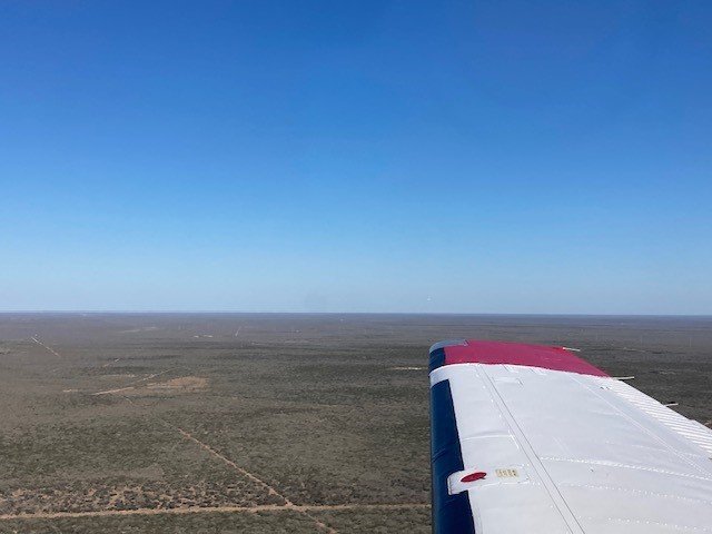 View out of the left side of aircraft