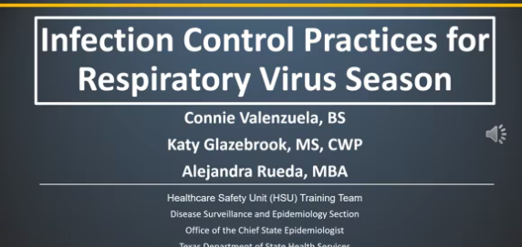 Infection Control Practices for Respiratory Virus Season