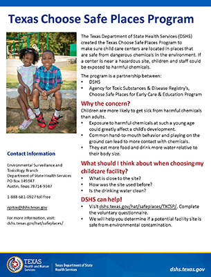 Download: Texas Choose Safe Places Flyer