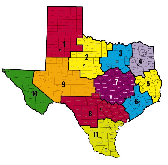 map of regional offices