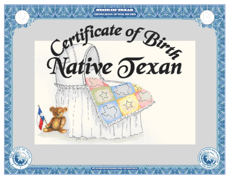 Birth Certificate Bassinet Design